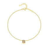 "Initial" Anklet ~ Gold - SophiaJewels