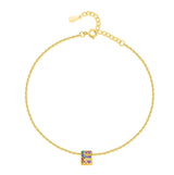 "Initial" Anklet ~ Gold - SophiaJewels