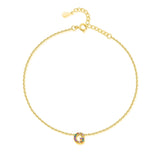 "Initial" Anklet ~ Gold - SophiaJewels