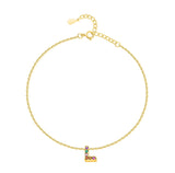 "Initial" Anklet ~ Gold - SophiaJewels