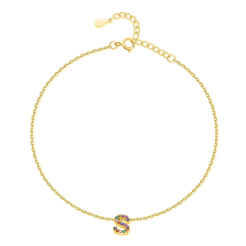 "Initial" Anklet ~ Gold - SophiaJewels