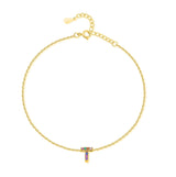 "Initial" Anklet ~ Gold - SophiaJewels