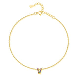 "Initial" Anklet ~ Gold - SophiaJewels