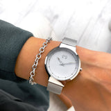 "Basis" Watch ~ SilverWhite - SophiaJewels