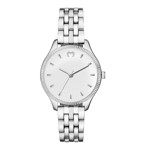 "Cavalier" Watch ~ SilverWhite - SophiaJewels