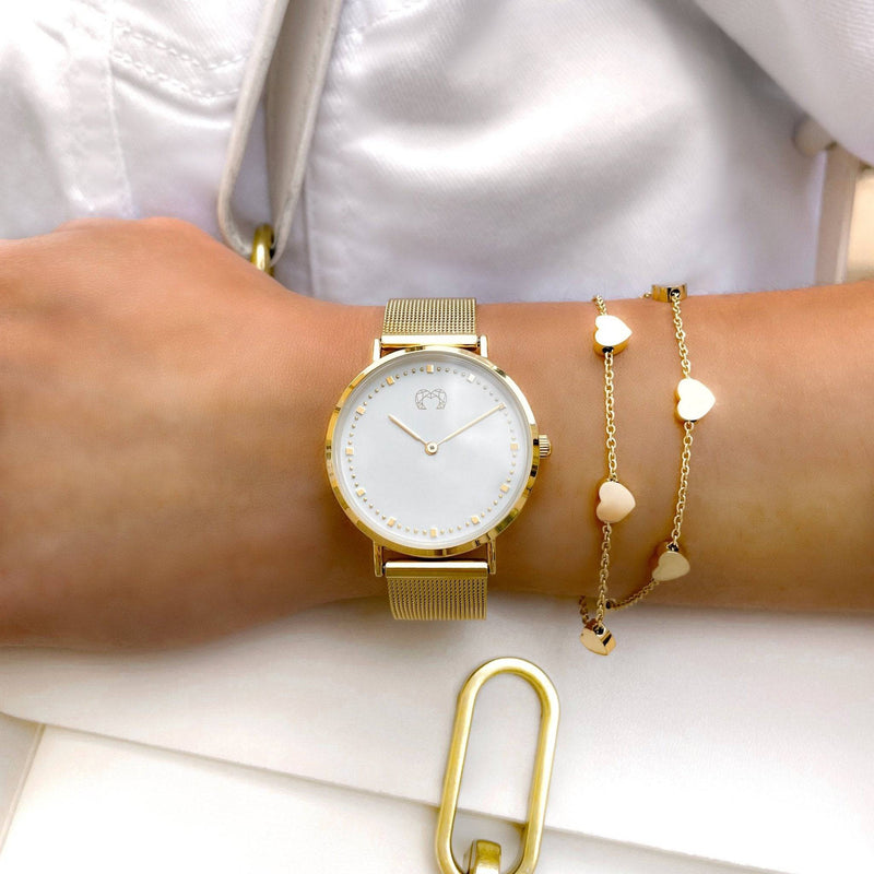 "Juliet" Watch ~ GoldWhite - SophiaJewels