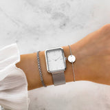 "Kapten" Watch ~  SilverWhite - SophiaJewels