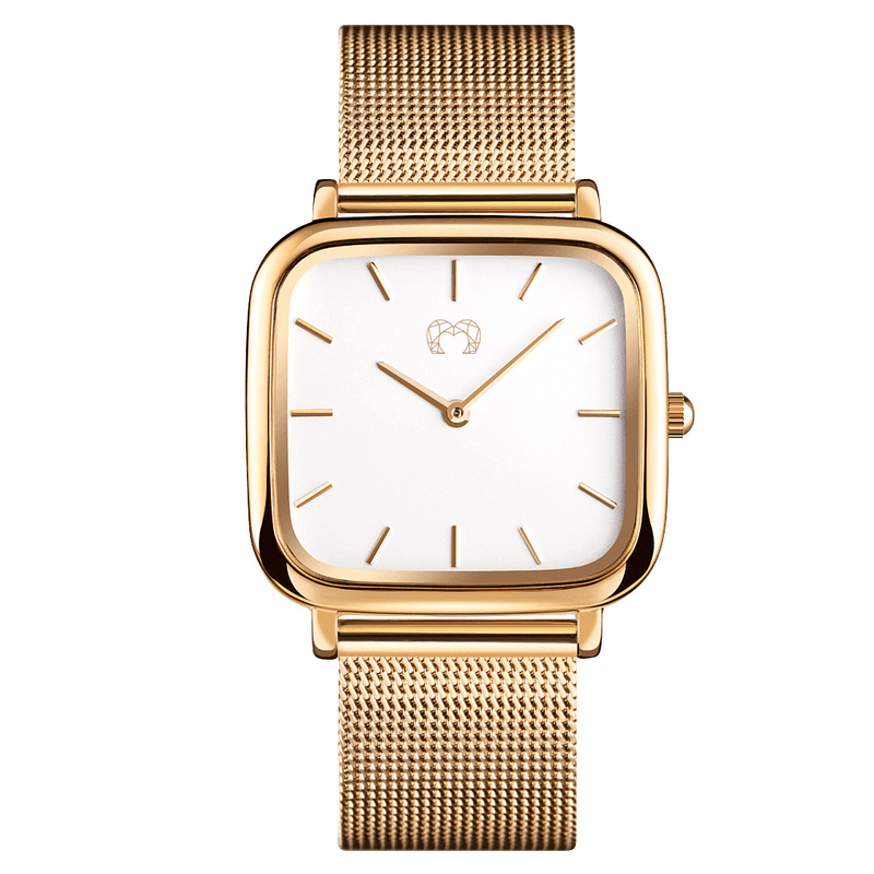 "Minuit" Watch ~ Goldwhite - SophiaJewels