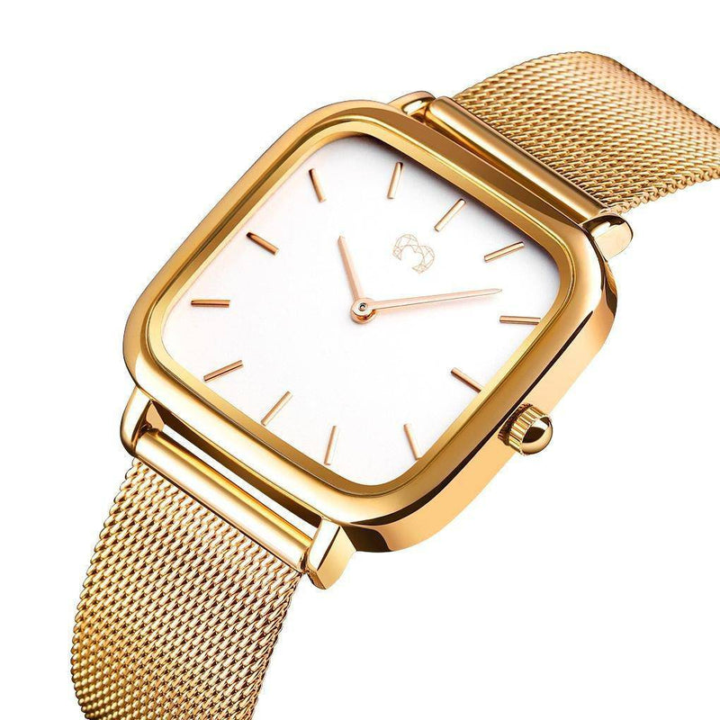 "Minuit" Watch ~ Goldwhite - SophiaJewels