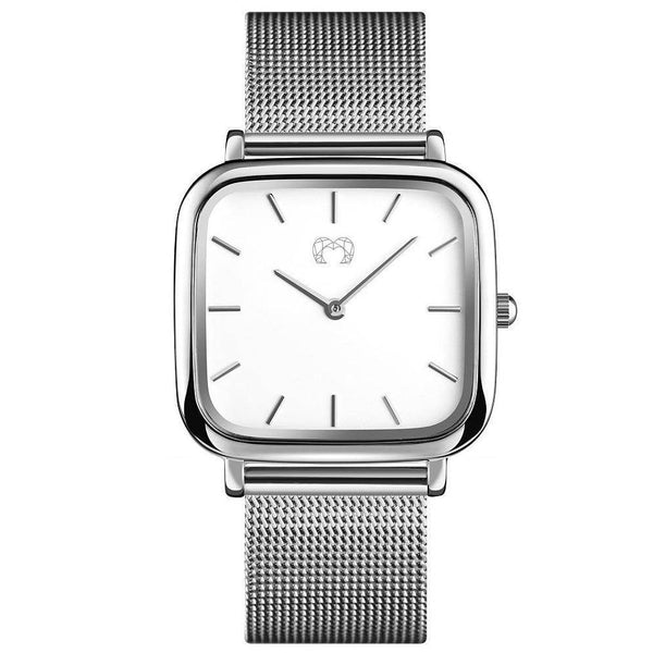 "Minuit" Watch ~ SilverWhite - SophiaJewels