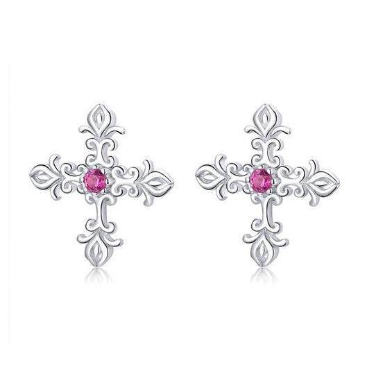 "Little Cross" Earrings - SophiaJewels